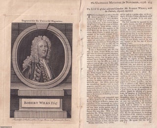 Item #365973 Robert Wilks, the celebrated Comedian. An original article from The Universal...