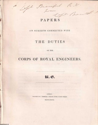 Corps of Royal Engineers, 1837. Papers on Subjects connected with. ROYAL ENGINEERS.