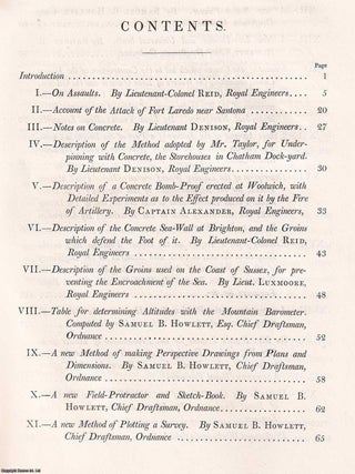 Corps of Royal Engineers, 1837. Papers on Subjects connected with the Duties of the Corps of Royal Engineers, 1837. Published & Printed by J. Barker 1837.