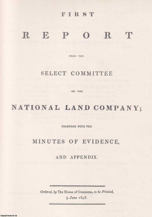 Item #366300 National Land Company, 1847-48. 1st to 6th Reports on the National Land Company,...