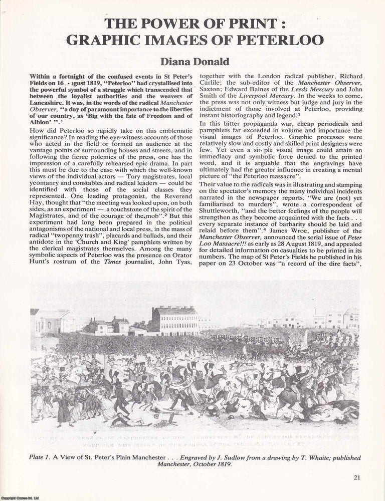 Item #366313 Peterloo Massacre : The Power of Print: Graphic Images of Peterloo. An original...