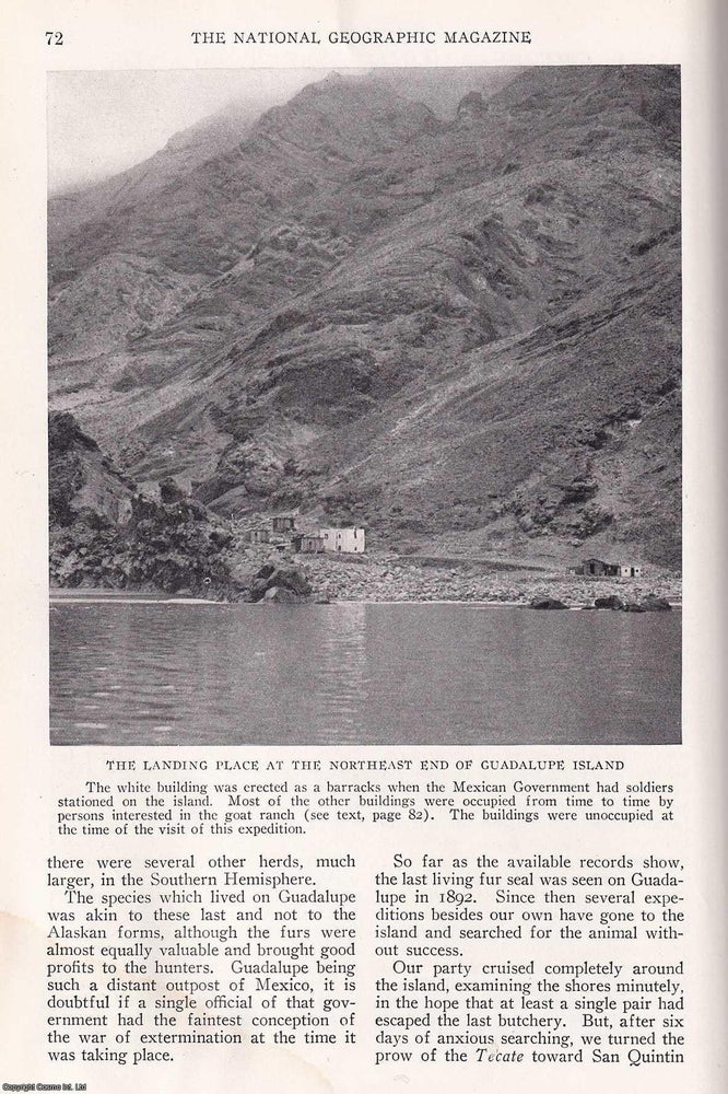 Item #366828 A Cruise among Desert Islands (West Coast of Lower California). An article printed...