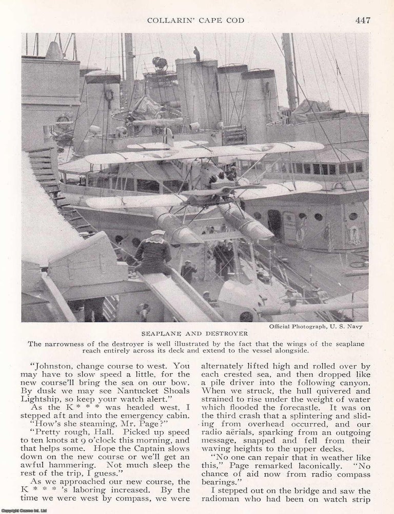 Item #366870 Collarin' Cape Cod. Experiences on Board a U.S. Navy Destroyer in a Wild Winter...