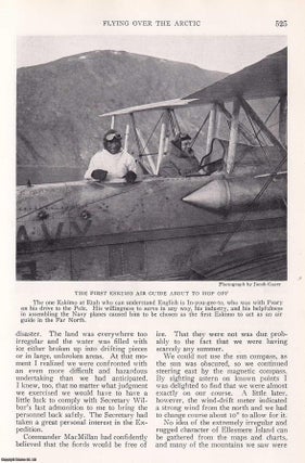 Item #366872 Flying over the Arctic. An original article from the National Geographic Magazine,...