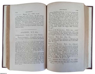 Thomas Frognall Dibdin : An Introduction to the Knowledge of Rare and Valuable Editions of the Greek and Latin Classics; Including an Account of Polyglot Bibles. 2 Volumes. Third Edition, with additional Authors, and Biographical Notices (chiefly of English Editors).