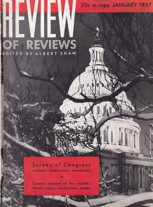 Review of Reviews. January 1937. The complete monthly issue. Volume. Albert Shaw.