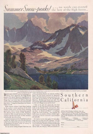 Item #366933 1929-30 Southern California. Two colour advertising pages. From the Review of...