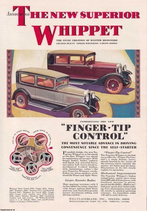 1929-30 Willys Overland; The Willys Knight and the Superior Whippet. WILLYS OVERLAND.