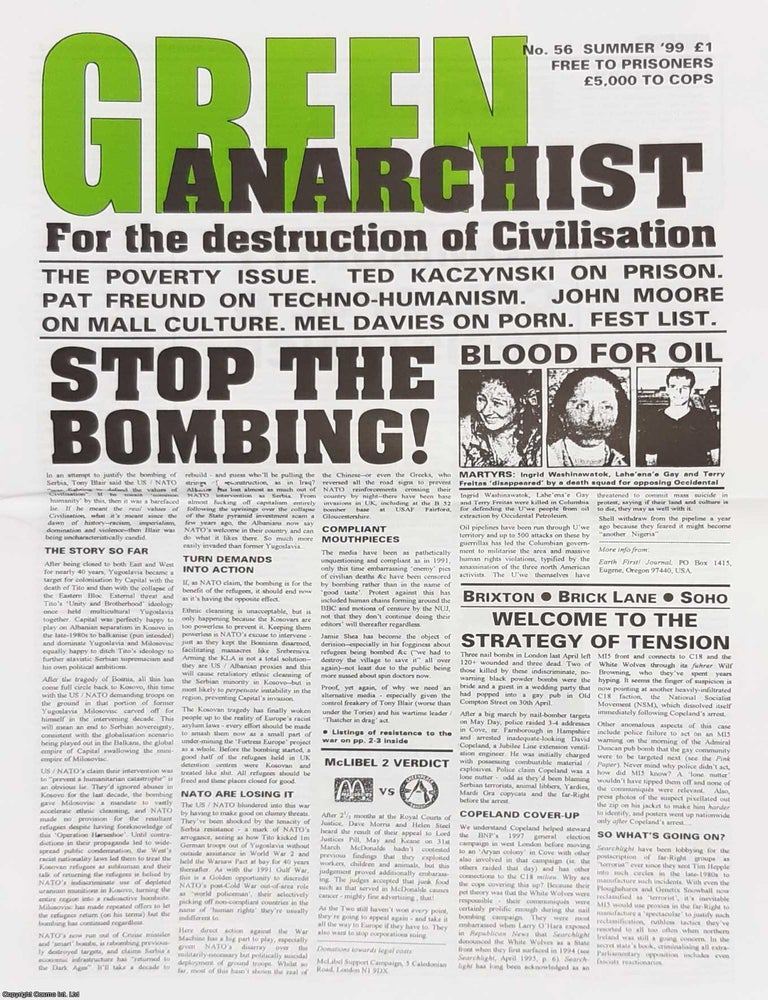 Item #366953 Green Anarchist. For the Destruction of Civilisation. The Poverty Issue. No 56,...