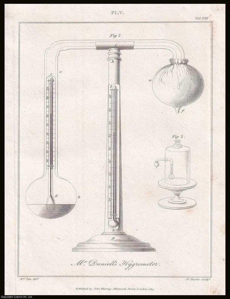 Item #366995 A new Hygrometer, which measures the Force & Weight of aqueous Vapour in the...