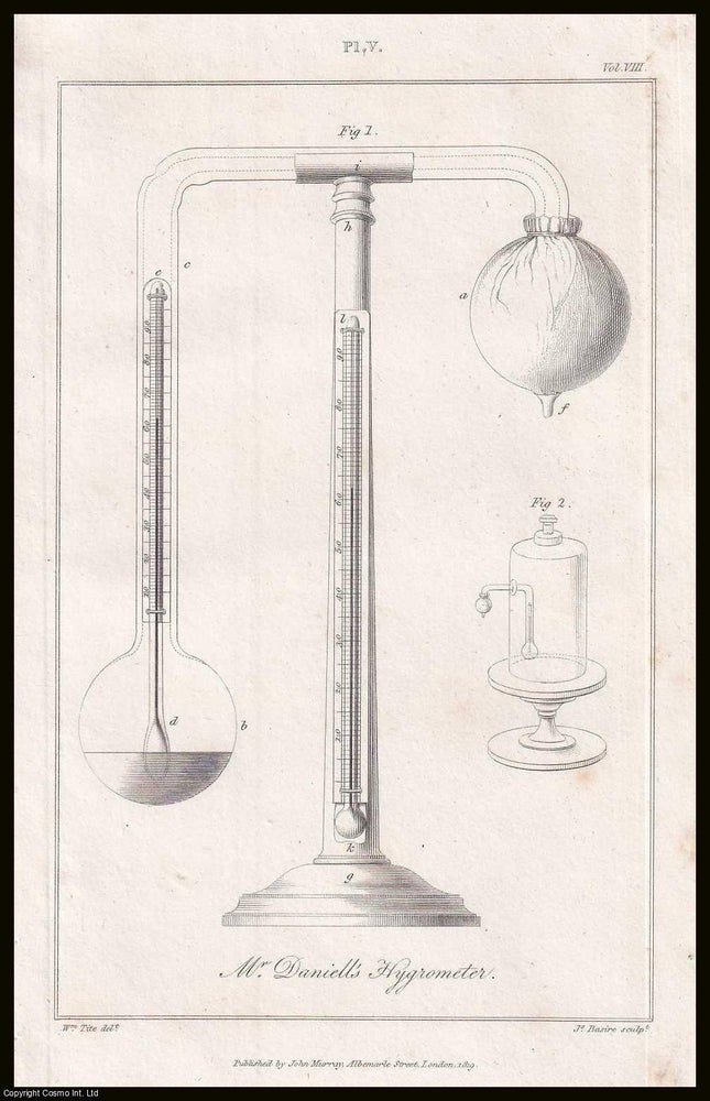 Item #366995 A new Hygrometer, which measures the Force & Weight of aqueous Vapour in the...