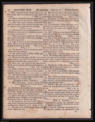 1776 Bible double sided leaf, 19.5 x 25 cms, in. 1776 AMERICAN PRINTED BIBLE.