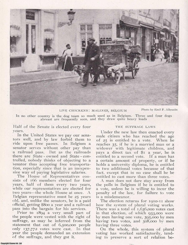 Item #367175 Belgium: The Innocent Bystander. By William Joseph Showalter. An original article from the National Geographic Magazine, 1914. BELGIUM.