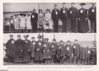 Item #367225 Immigration to the United States through Ellis Island, 1917; nationalities and their...