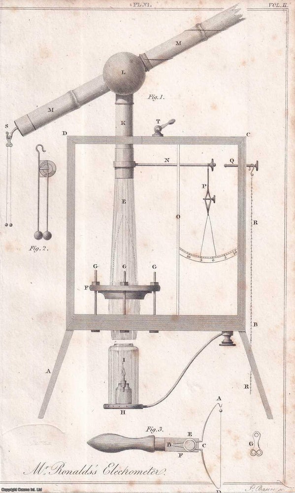 Item #367277 An Account of an atmospheric Electrometer, by Francis Ronalds. An uncommon original...