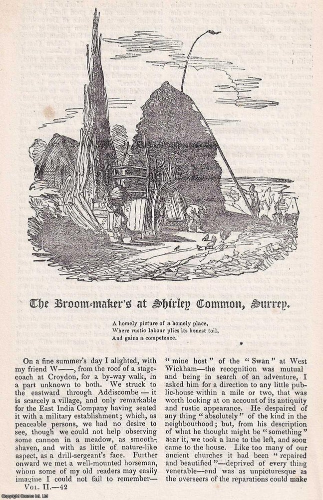 Item #367338 The Broom Maker's at Shirley Common, Surrey. An original article from...