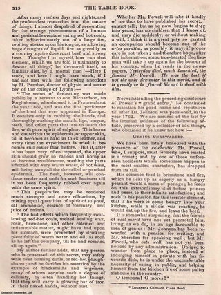 Powell the Fire Eater. An original article from Hone's Every Day Book, 1827.