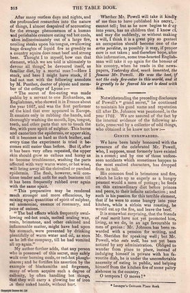 Powell the Fire Eater. An original article from Hone's Every Day Book, 1827.