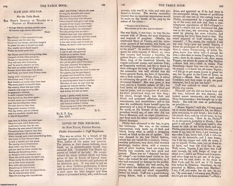 Item #367354 Breach of Marriage Promise; Loves of the Negroes, at New Paltz, United States....