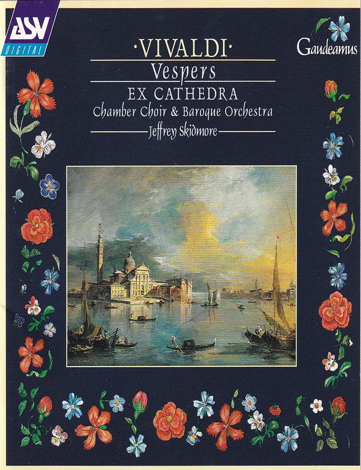 Item #367786 Antonio Vivaldi : Vespers. A sequence of Music for Vespers. Ex Cathedra Chamber...