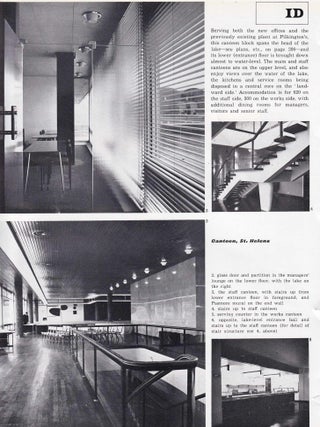 Runcorn, a Town One Building Thick, by Ian Nairn & Richard Reid, ALONG WITH Pilkington's Canteen, St. Helens. ALONG WITH Pilkington's HQ Offices, St. Helens. Architects, Fry, Drew & Partners. This is an original article from The Architectural Review, 1964.