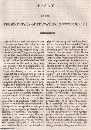 Item #368535 Essay on the Present State of Education in Scotland, 1819. An original article from...