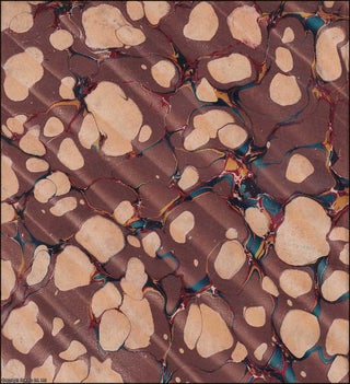 Marbled Endpapers, c.1870. A collection of 11 original 19th century. PATTERNED PAPERS.