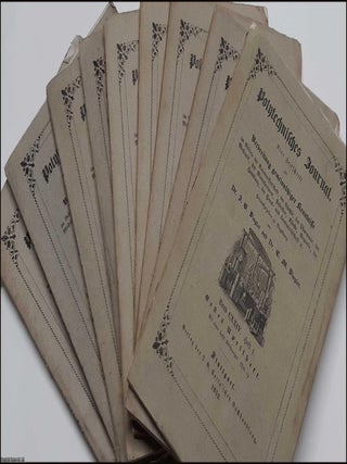 Polytechnisches Journal. Eine Zeitschrift zur Verbreitung gemeinntziger Kenntnisse im Gebiet der Naturwissenschaft, der Chemie, der Pharmacie, der Manufacturen, Fabriken, Knste, Gewerbe, der Handlung, der Haus- und Landwirtschaft etc. Hrsg. von Dr. J. G. Dingler und Dr. E. M. Dingler : Translates as Polytechnic Journal. A magazine for the dissemination of non-profit knowledge in the fields of natural science, chemistry, pharmacy, manufactures, factories, arts, trades, business, home and agriculture, etc. Edited by Dr. J. G. Dingler and Dr. E.M. Dingler.
