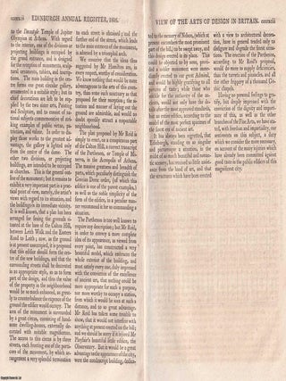 View of the Progress and Present State of the Arts of Design in Britain; Painting and Engraving, Fine Arts in Scotland, etc. An original article printed in 1816 : 50 pages.