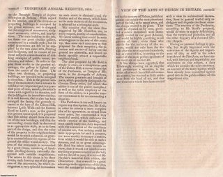 View of the Progress and Present State of the Arts of Design in Britain; Painting and Engraving, Fine Arts in Scotland, etc. An original article printed in 1816 : 50 pages.