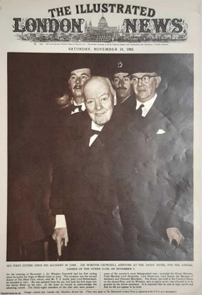 Sir Winston Churchill in 1962, aged 87. Following an injury. 1962 SIR WINSTON CHURCHILL.