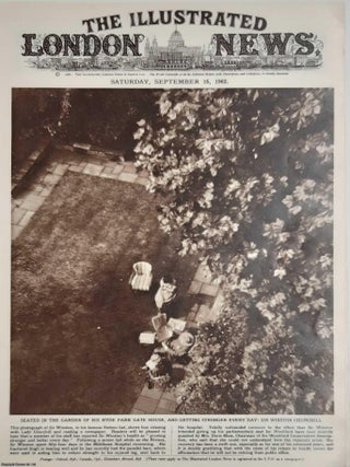 Sir Winston Churchill in 1962, aged 87. Following an injury whilst on hoiliday in Monte Carlo, he was flown back to England. This series of pages follow events from the fall to recovery. 5 pages of contemporary photographs and text from The Illustrated London News, 1962. A rare, original print from The Illustrated London News, carefully removed and preserved : an important artifact of journalism's golden age!