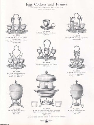 Sterling Silver & Electro Plate. Catalogue of Barker Brothers Silversmiths Ltd. Unity Works, Constitution Hill, Birmingham.