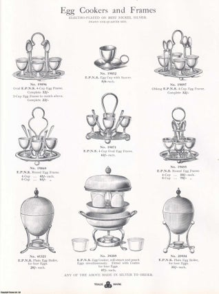 Sterling Silver & Electro Plate. Catalogue of Barker Brothers Silversmiths Ltd. Unity Works, Constitution Hill, Birmingham.