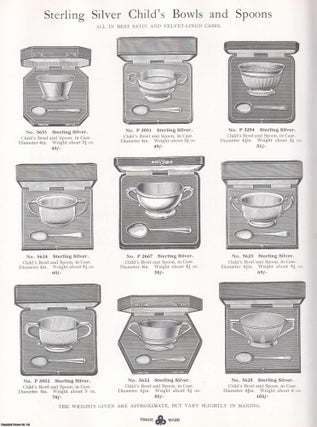 Sterling Silver & Electro Plate. Catalogue of Barker Brothers Silversmiths Ltd. Unity Works, Constitution Hill, Birmingham.