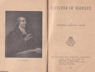 John Fletcher of Madeley, Shropshire, by Brigadier Margaret Allen. 1905. METHODISM.