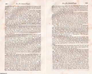 Item #369055 Rev. Dr. Samuel Pegge : Memoirs, 1796. An original article from Walker's Selection...