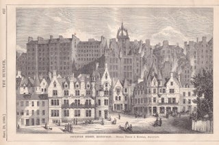 1860 : Cockburn Street, Edinburgh. Peddie & Kinnear, Architects. An. EDINBURGH ARCHITECTURE.