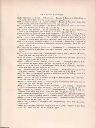 Les Psautiers Manuscrits Latins des Bibliothques Publiques de France. Planches : The Latin manuscript Psalters of the Libraries of France. Plates Volume.