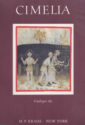Cimelia. A Catalogue of Important Illuminated and Textual Manuscripts published. LATIN MANUSCRIPTS.