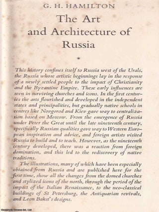 The Art and Architecture of Russia. By George Heard Hamilton.