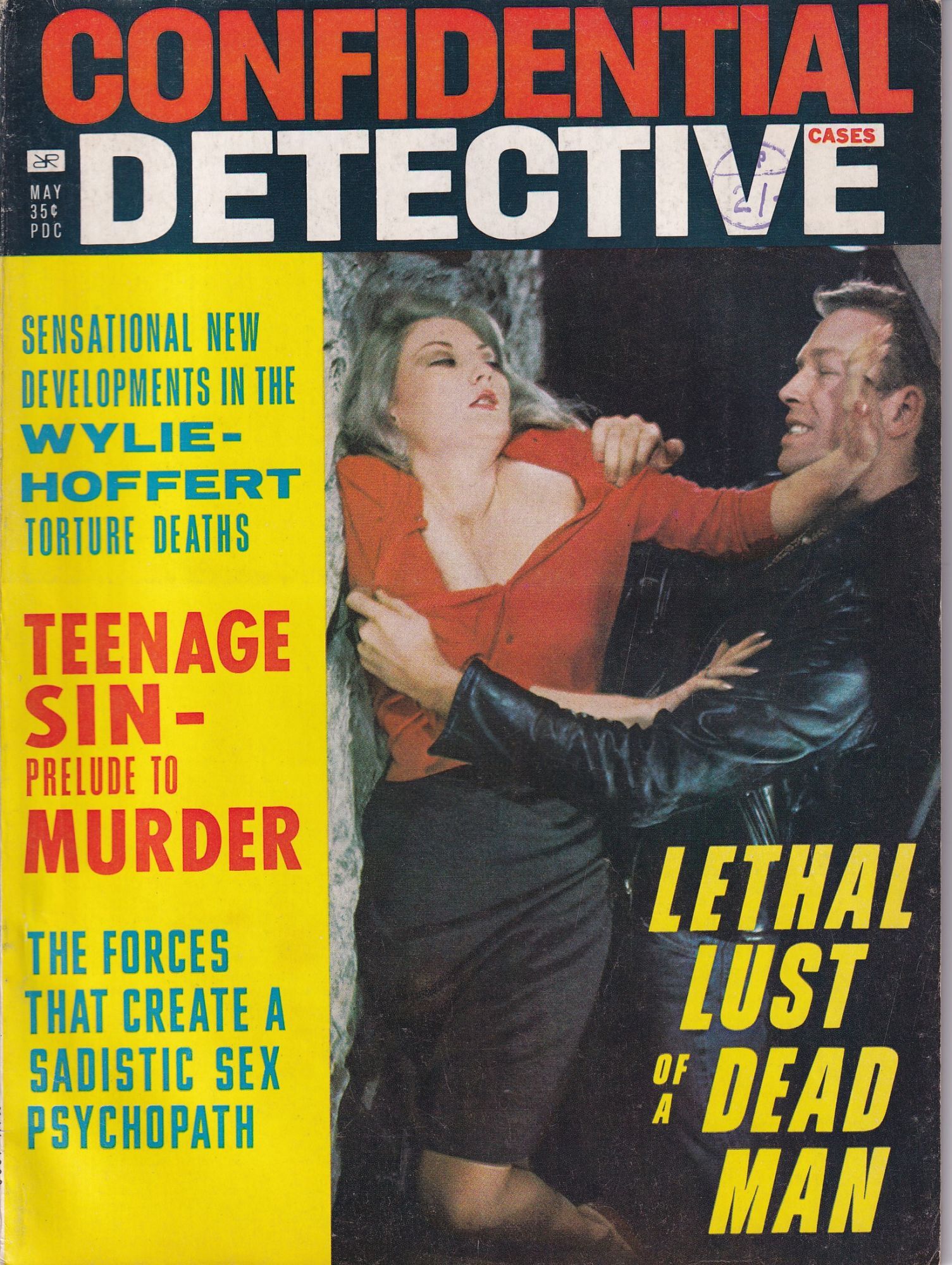Horror Strangle Confidential Detective. May 1966. Vol 17, No 3. Teenage Sin, Prelude to ...