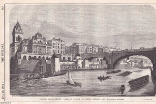 Item #369411 1864 : Thames Embankment. Landing Places, Waterloo Bridge. Joseph Bazalgette,...