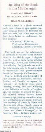 The Idea of the Book in the Middle Ages : Language Theory, Mythology, and Fiction. By Jesse M. Gellrich.