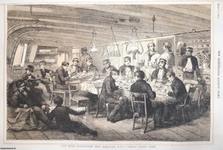 Item #369638 Gun Room, Midshipmens' Mess, Breakfast. Aboard the H.M.S. Caesar with the Baltic...