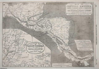Map of Central America shewing the Proposed Routes of Interoceanic. PANAMA CANAL, OTHERS.