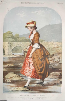 Item #369645 The Squire's Daughter, Staffordshire. By J. Absolon. An original colour lithograph...