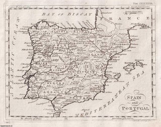 Item #369675 1797 : Spain and Portugal. A map and accompanying text. A rare original article from...