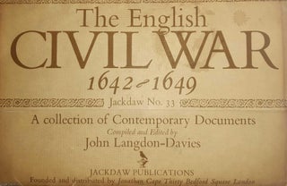 Item #369719 The English Civil War, 1642-1649. Jackdaw 33. Facsimile documents, letters, and...