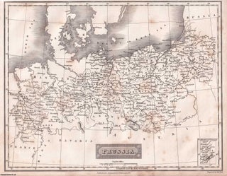 Item #369755 1823 : Prussia, Map with Accompanying Text. A rare original article from the...